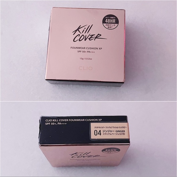 CLIO KILL COVER FOUNWEAR CUSHION XP SPF50+ PA+++ #04 GINGER 15G - BNIB - Picture 3 of 3
